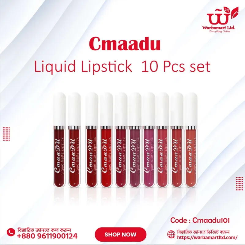 Cmaadu Liquid Lipstick  10 Pcs set