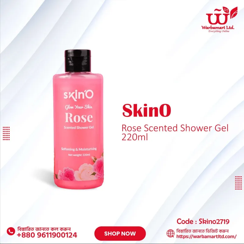 SkinO Rose Scented Shower Gel 220ml