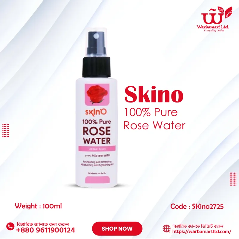 SkinO 100% Pure Rose Water 100ml