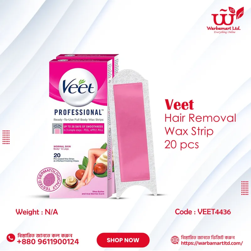 Veet Hair Removal Wax Strip 20 pcs