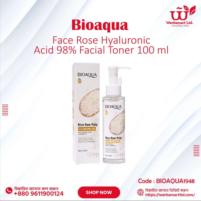 Bioaqua Face Rose Hyaluronic Acid 98% Facial Toner 100ml