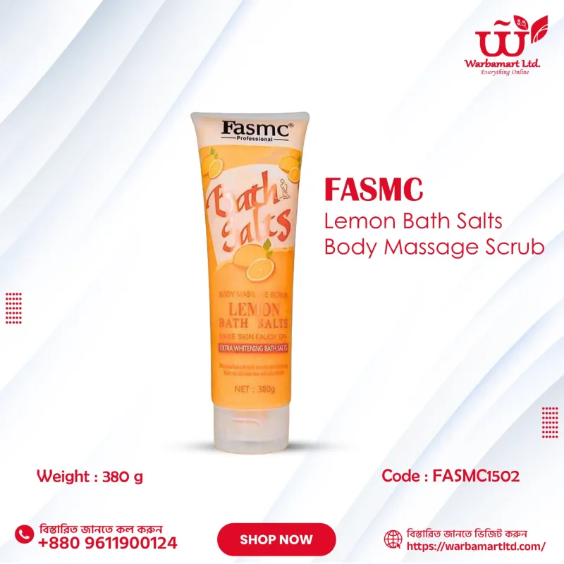 FASMC Lemon Bath Salts Body Massage Scrub 380g
