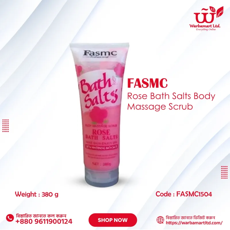 FASMC Rose Bath Salts Body Massage Scrub  380g