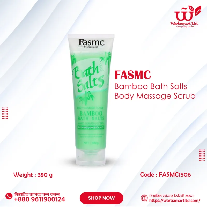 FASMC Bamboo Bath Salts Body Massage Scrub 380g