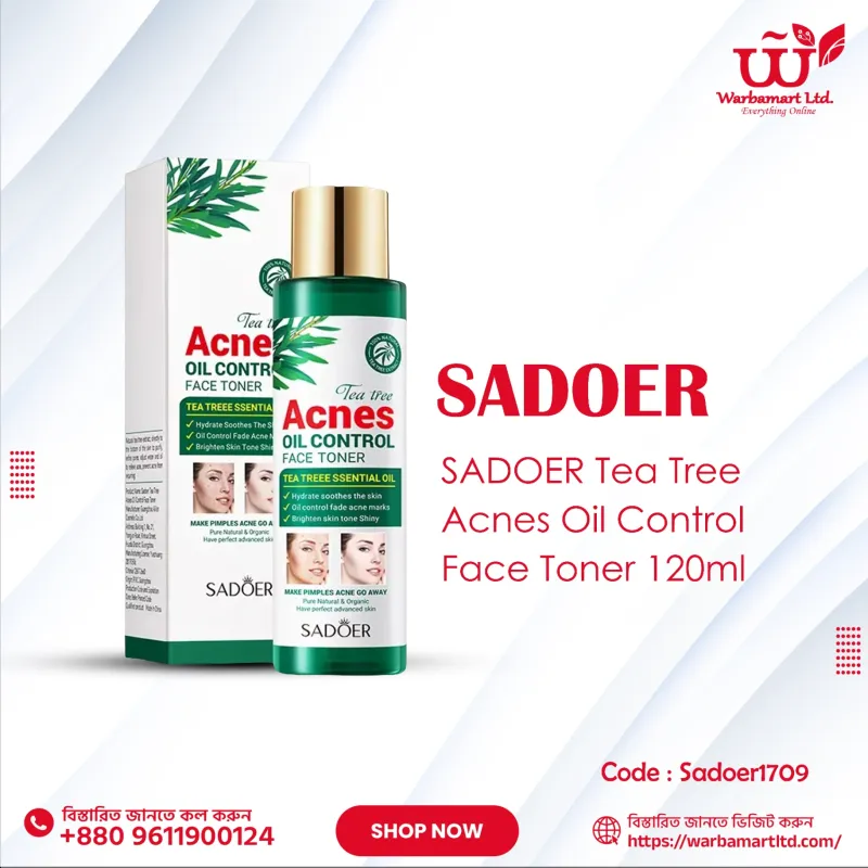 SADOER Tea Tree Acnes Oil Control Face Toner 120ml