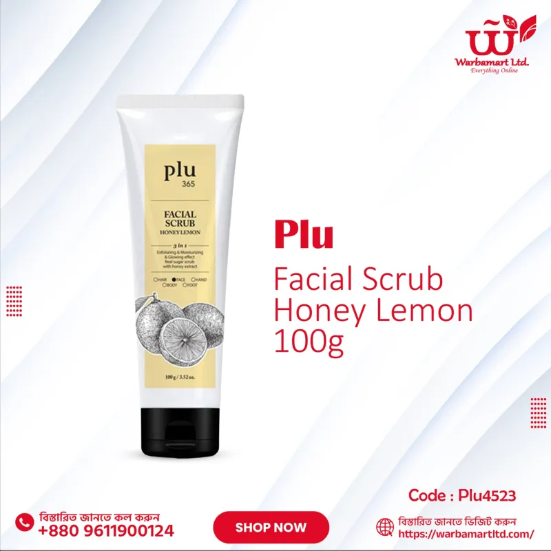 Plu 365 Facial Scrub Honey Lemon 100g