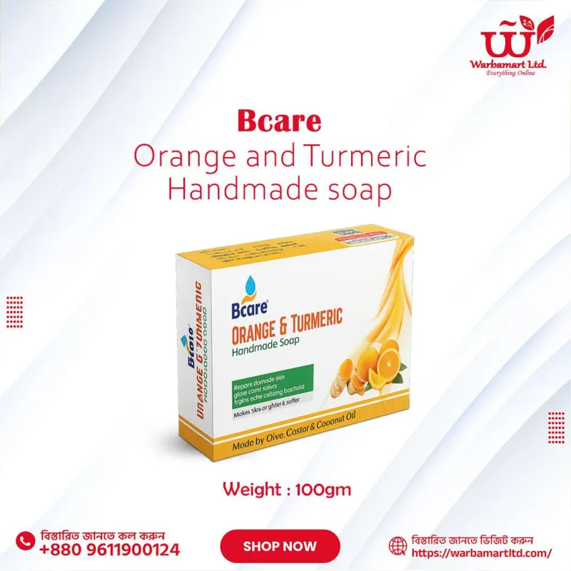 Bcare Orange and Turmeric Handmade soap 100 gm