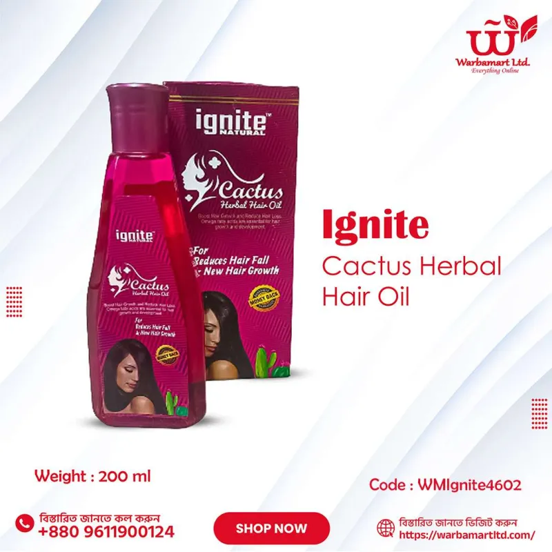 Ignite Cactus Herbal Hair Oil 200ml