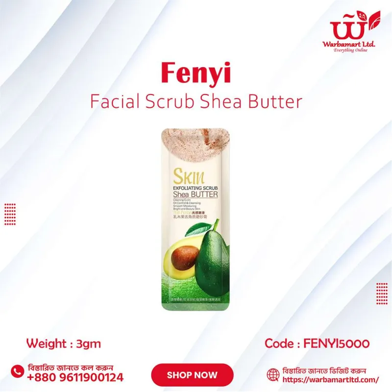 Fenyi Facial Scrub Shea Butter 3gm