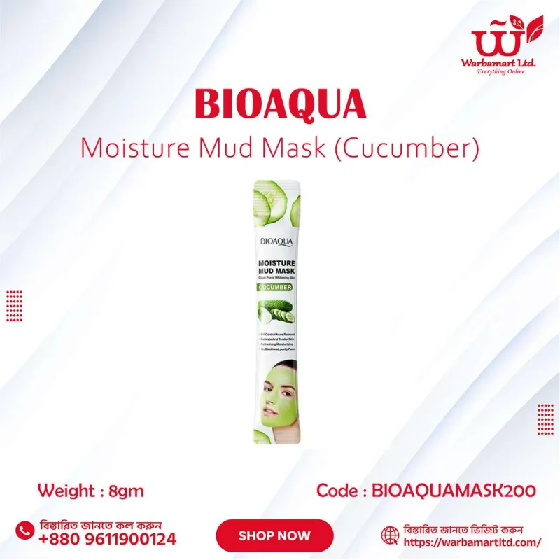 BIOAQUA Moisture Mud Mask (Cucumber) 8gm
