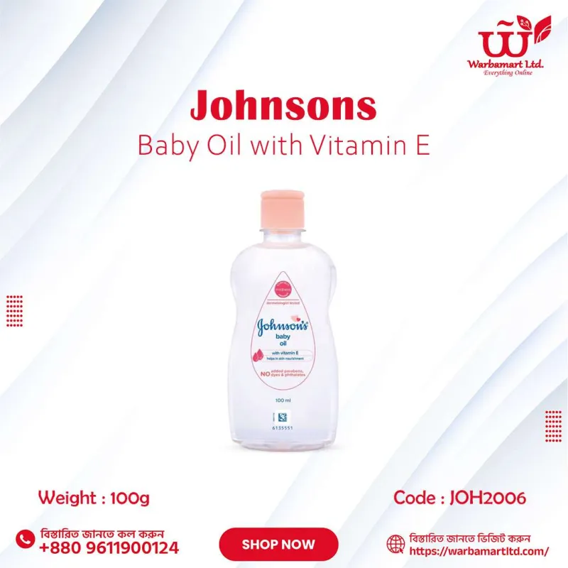 Johnsons Baby Oil with Vitamin E 100ml