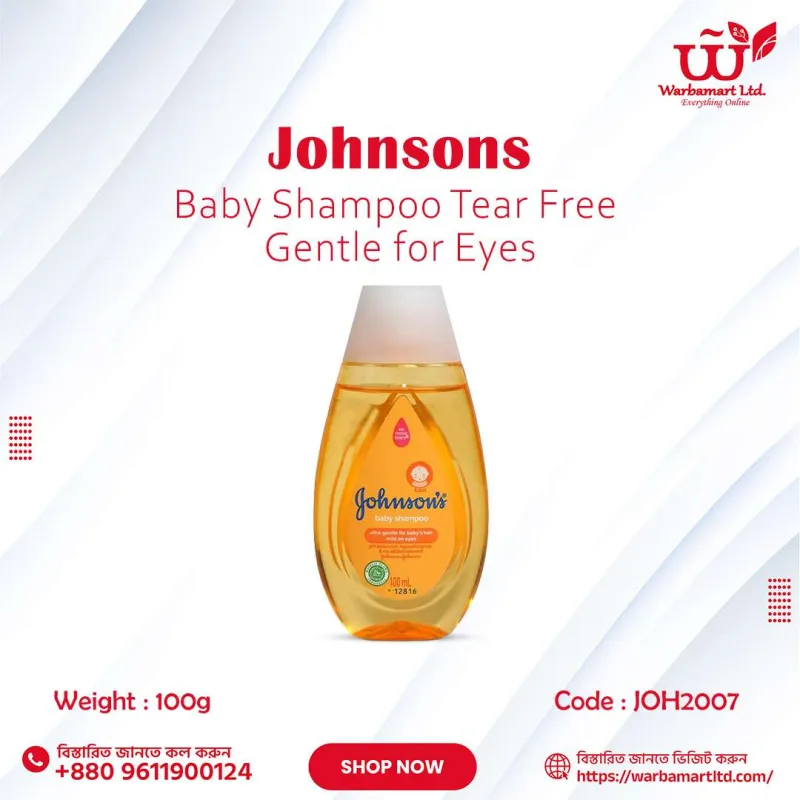 Johnsons Baby Shampoo Tear Free Gentle for Eyes 100ml