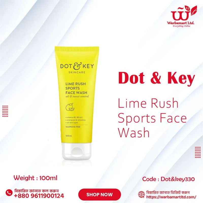 Dot & Key Lime Rush Sports Face Wash 100ml
