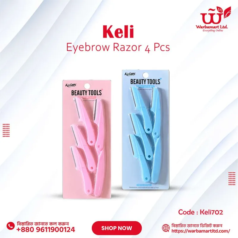 Keli Eyebrow Razor 4 Pcs