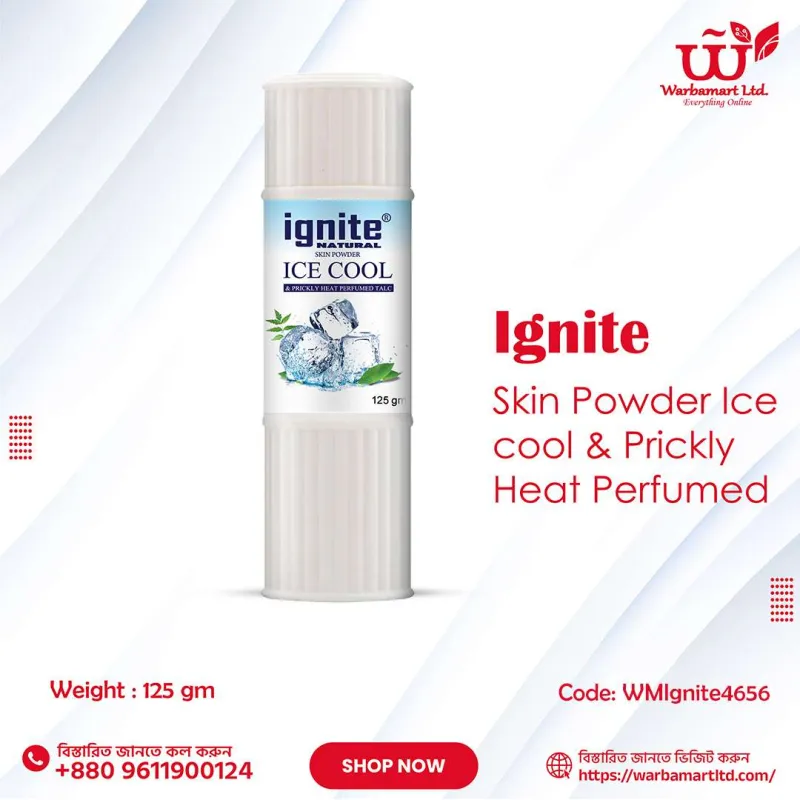 Ignite Skin Powder Ice cool & Prickly Heat Perfumed