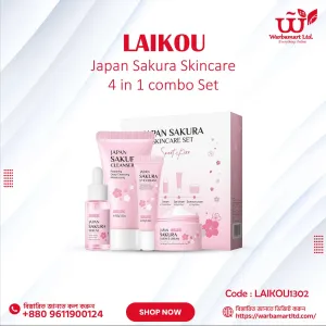 Laikou Japan Sakura Skincare 4 in 1 combo Set