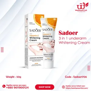 Sadoer 3 in 1 underarm Whitening Cream 50gm