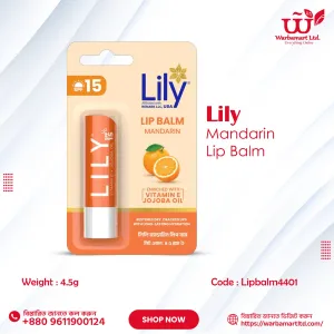 Lily Mandarin Lip Balm 4.5g