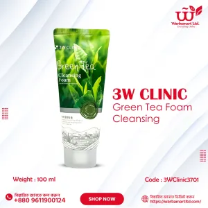 3W Clinic Green Tea Foam Cleansing 100 ml