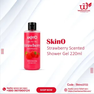 SkinO Strawberry Scented Shower Gel 220ml