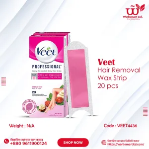Veet Hair Removal Wax Strip 20 pcs