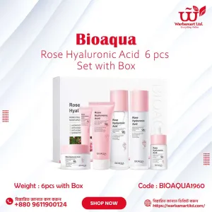 Bioaqua Rose Hyaluronic Acid  6 pcs Set with Box
