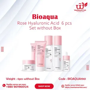 Bioaqua Rose Hyaluronic Acid 6 pcs Set without Box