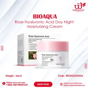 BIOAQUA Rose Hyaluronic Acid Day Night Moisturizing Cream 50ml