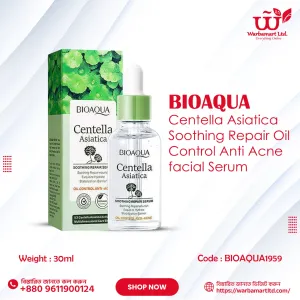 BIOAQUA Centella Asiatica Soothing Repair Oil Control Anti Acne facial Serum 30ml