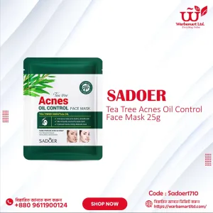 SADOER Tea Tree Acnes Oil Control Face Mask 25g