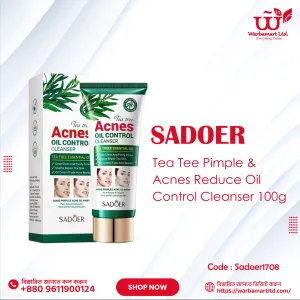 SADOER Tea Tree Pimple & Acnes Reduce Oil Control Cleanser 100g
