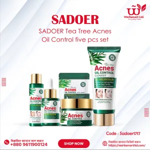 SADOER Tea Tree Acnes Oil Control five pcs set