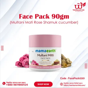 Face Pack 90gm (Multani Mati Rose Shamuk cucumber)