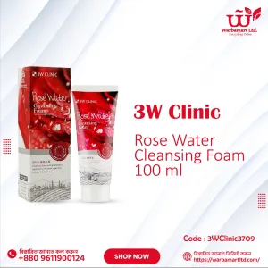 3w Clinic Rose Water Cleansing Foam 100 ml