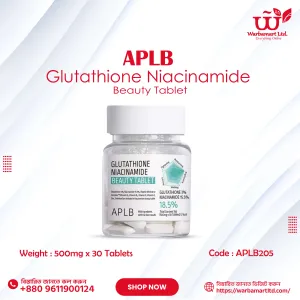 APLB Glutathione Niacinamide Beauty Tablet 500mg x 30 Tablets