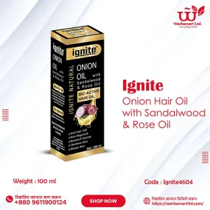 Ignite Onion Hair Oil with Sandalwood & Rose Oil