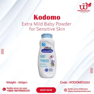 Kodomo Extra Mild Baby Powder for Sensitive Skin 160gm
